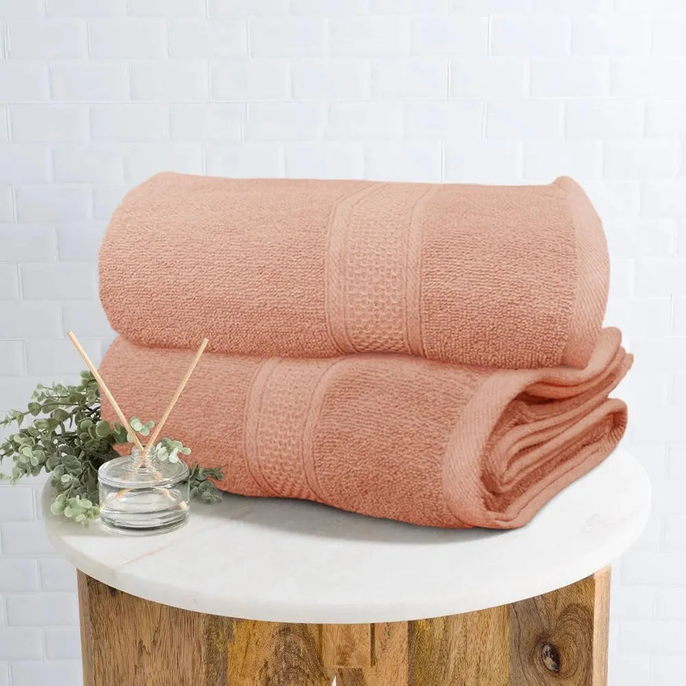 Luxe Home Cotton Bath Towel 450 GSM Quick Dry Large Size Bathroom Towels for Men & Women, Home, Kitchen, Gym, Spa